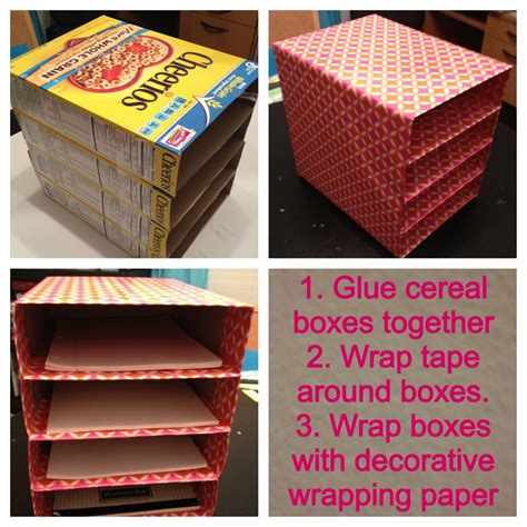 ways to reuse cereal boxes